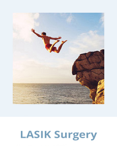 LASIK Stockton - beautiful image of man jumping from cliff into ocean