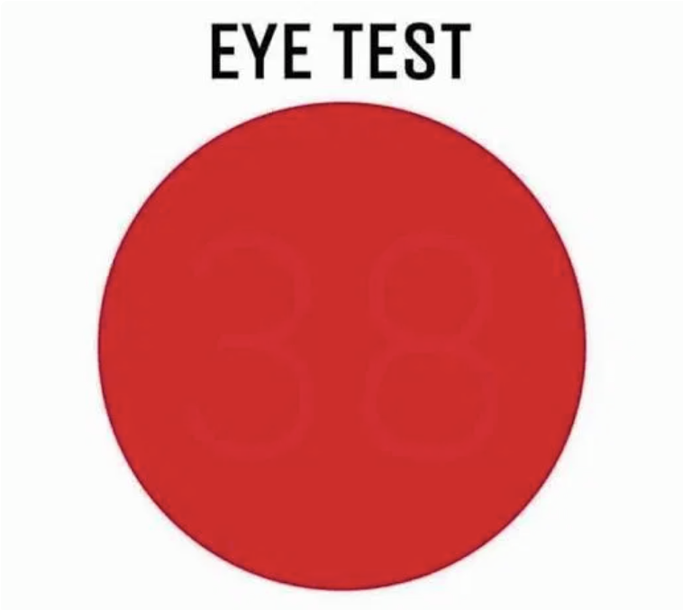 Red Circle Eye Test